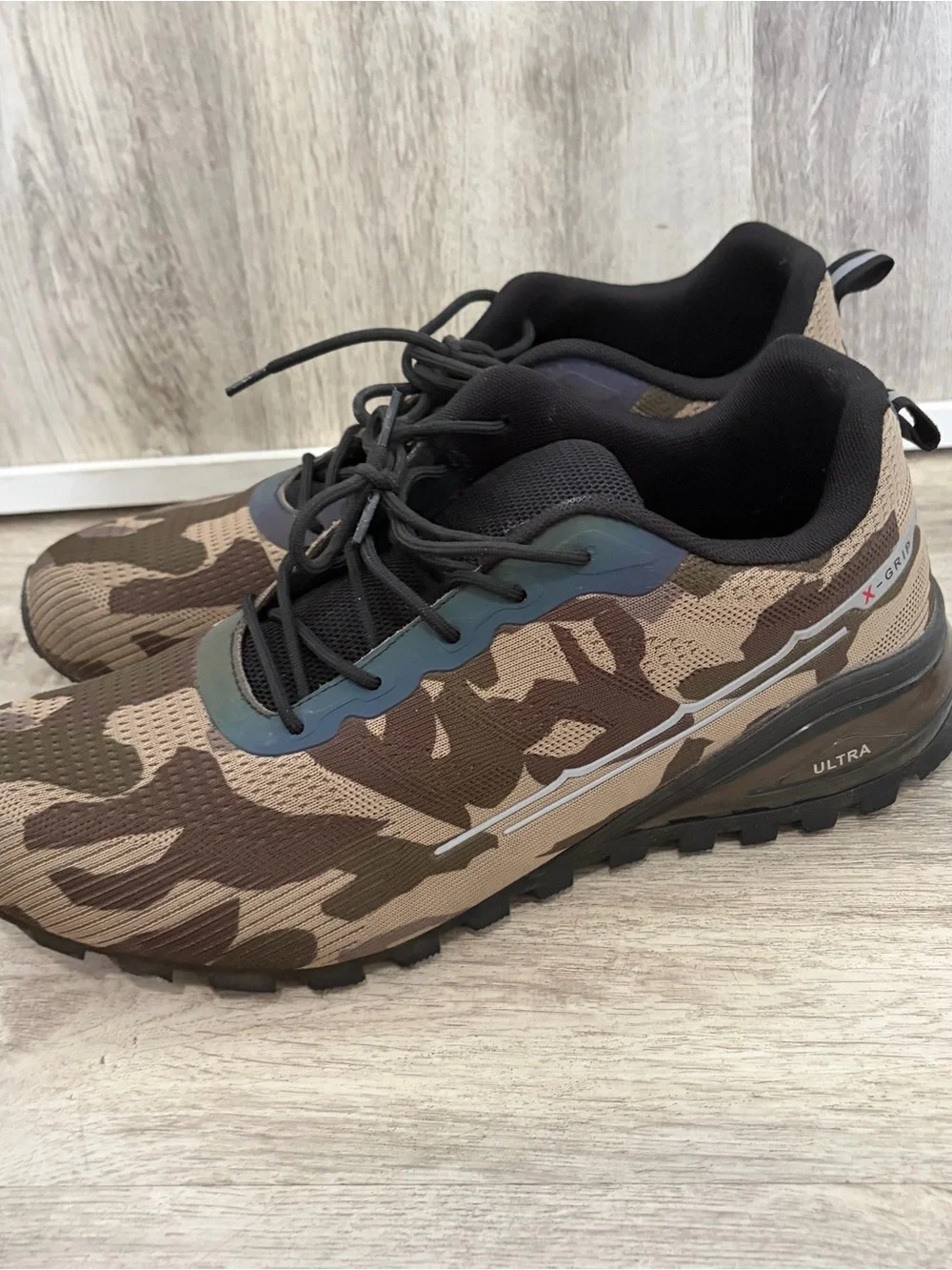 Kricely camouflage trail running shoes Men 48 Hiking Nature Sneaker